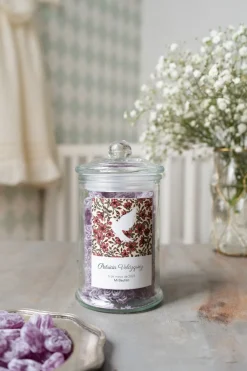 Cristina Oria Dulces Cristina Oria^Tarro de Violetas Personalizado Especial Bautizo