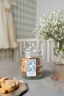 Cristina Oria Dulces Cristina Oria^Tarro Hexagonal de Cookies Personalizado Especial Bautizo