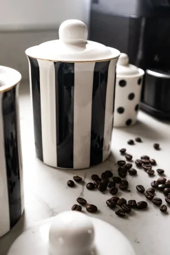 Cristina Oria Almacenaje|Gadgets Y Utensilios^Tarro Rayas Con Tapa Grande