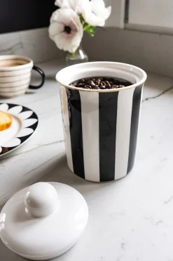 Cristina Oria Almacenaje|Gadgets Y Utensilios^Tarro Rayas Con Tapa Grande