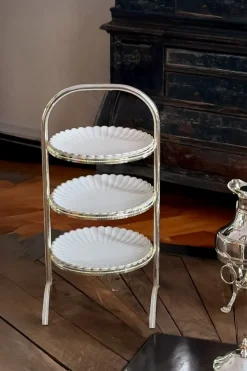 Cristina Oria Accesorios De Mesa^Tartero Tres Alturas De Plata CO