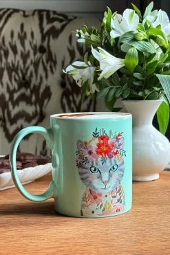 Cristina Oria Tazas Y Teteras^Taza Con Diseño De Gatos