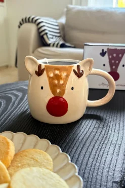Cristina Oria Tazas Y Teteras^Taza Con Diseño De Reno Navidad