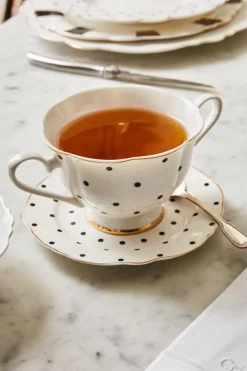 Cristina Oria Tazas Y Teteras^Taza Y Plato Consomé Puntos