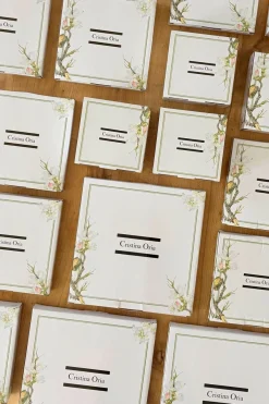 Cristina Oria Tazas Y Teteras^Taza Y Plato Diseño Bambú & Flor Almendro