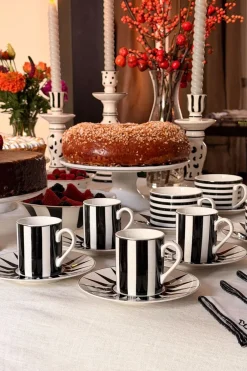 Cristina Oria Tazas Y Teteras^Taza Y Plato Espresso Circus Blanca Y Negra