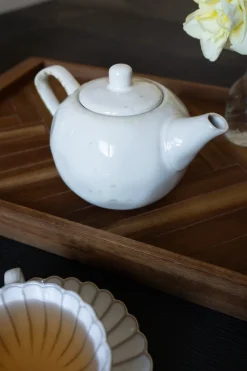 Cristina Oria Tazas Y Teteras^Tetera De Gres Blanca
