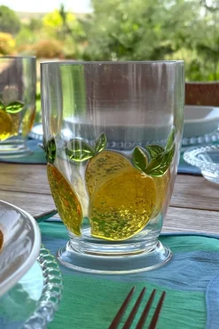 Cristina Oria Vasos^Vaso Acrílico Diseño Limones