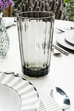 Cristina Oria Vasos^Vaso Acrílico Gris Grande