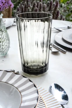 Cristina Oria Vasos^Vaso Acrílico Gris Grande