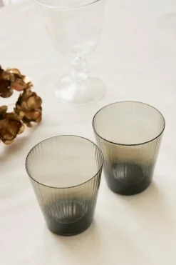 Cristina Oria Vasos^Vaso Agua Gris Texturizado