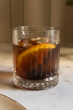 Cristina Oria Vasos^Vaso Cristal Base Rombos Bajo