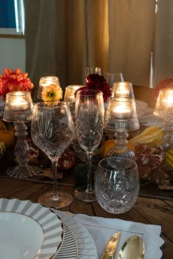 Cristina Oria Vasos^Vaso Cristal Oval Pequeño Espiga