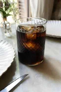 Cristina Oria Vasos^Vaso Cristal Tallado Rombos Grande