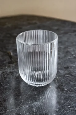 Cristina Oria Vasos^Vaso De Cristal Tallado Transparente