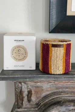 Cristina Oria Velas^Vela Artesanal De Rafia Con Fragancia Dátiles Grande