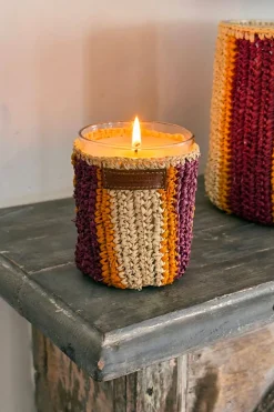 Cristina Oria Velas^Vela Artesanal De Rafia Con Fragancia Dátiles Pequeña