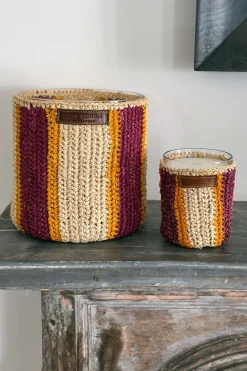 Cristina Oria Velas^Vela Artesanal De Rafia Con Fragancia Dátiles Pequeña