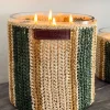 Cristina Oria Velas^Vela Artesanal De Rafia Con Fragancia Menta Y Té Grande