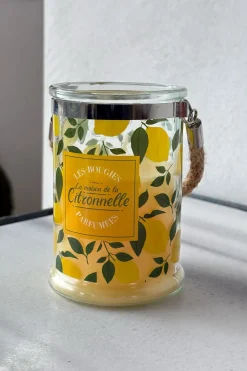 Cristina Oria Velas^Vela Con Asa De Cuerda Y Aroma A Citronela