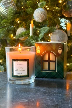 Cristina Oria Velas^Vela En Vaso De Cristal Merry Christmas