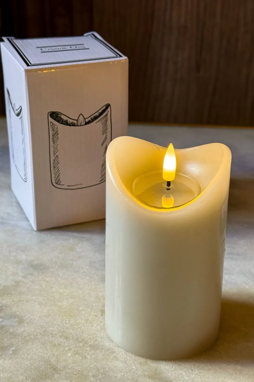 Cristina Oria Velas^Vela Gris LED CO