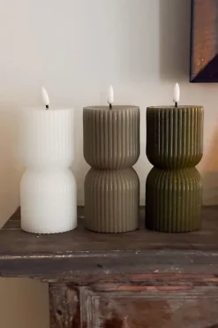 Cristina Oria Velas^Vela LED Diseño Ondas Gris