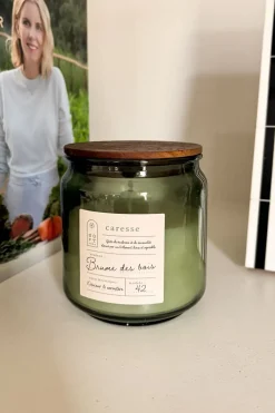 Cristina Oria Velas^Vela Perfumada En Tarro De Vidrio Con Tapa De Pino