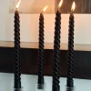 Cristina Oria Velas^Velas Con Diseño En Espiral Negras