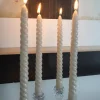 Cristina Oria Velas^Velas Con Diseño En Espiral Beige
