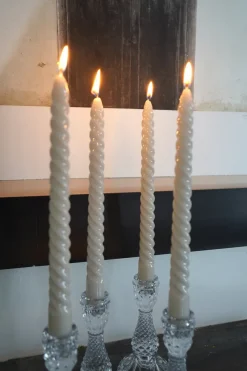 Cristina Oria Velas^Velas Con Diseño En Espiral Beige