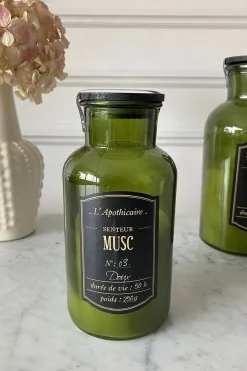 Cristina Oria Velas^Velas Medianas Perfumadas Con Tapa Negra En Frasco De Vidrio