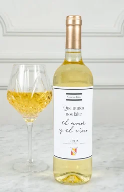 Cristina Oria Vinos Y Champagnes^Vino Cune Rioja Blanco "Que Nunca Nos Falte El Amor Y El Vino"