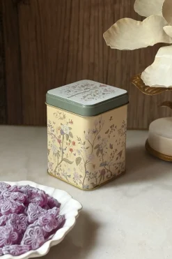 Cristina Oria Dulces Cristina Oria^Violetas En Bote Metálico Diseño Flores Amarillo